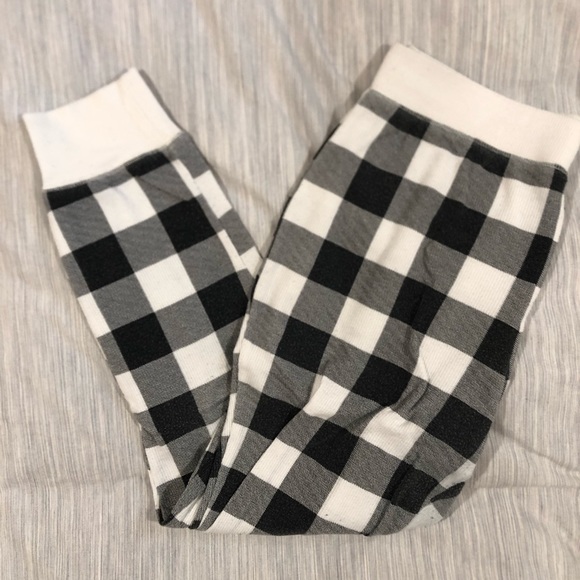 B&W Plaid PJ Pants - Picture 1 of 8